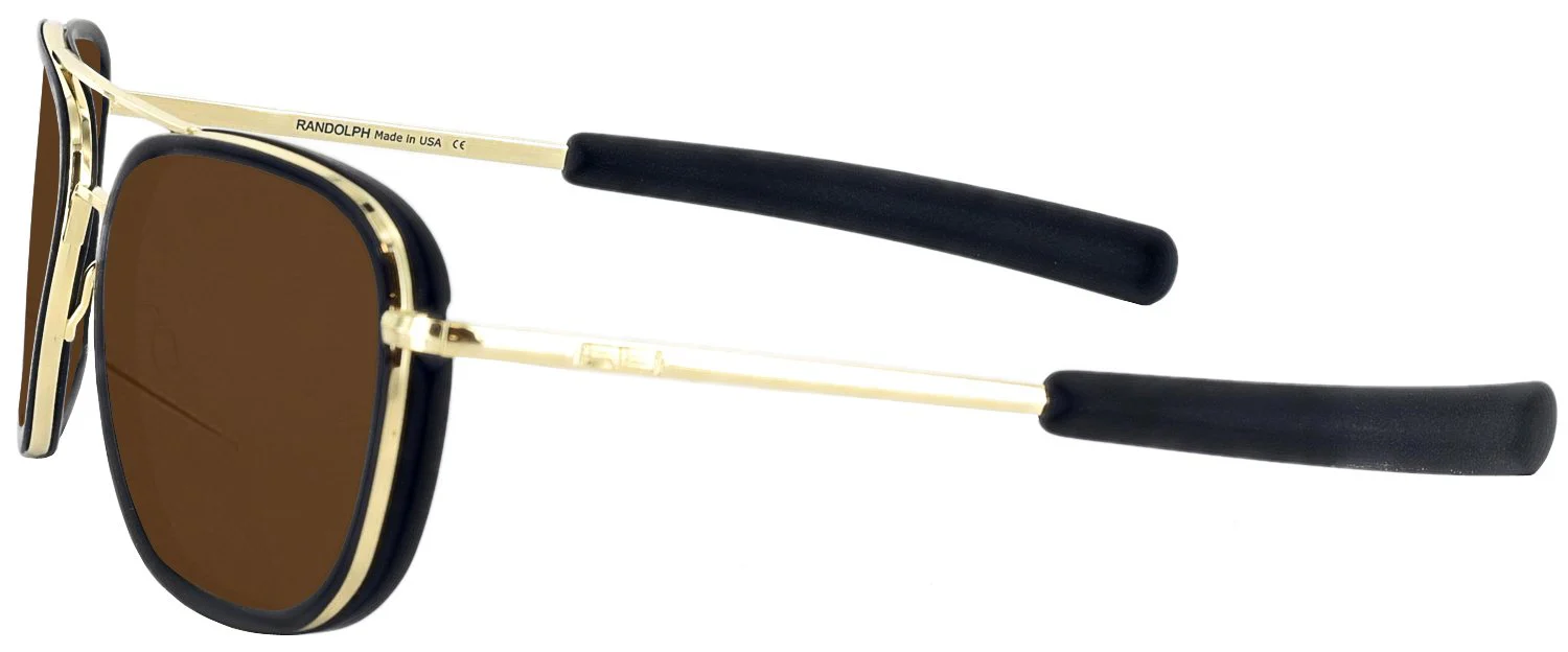 Aviator Gold Inlay Bifocal Reading Sunglasses - Image 3