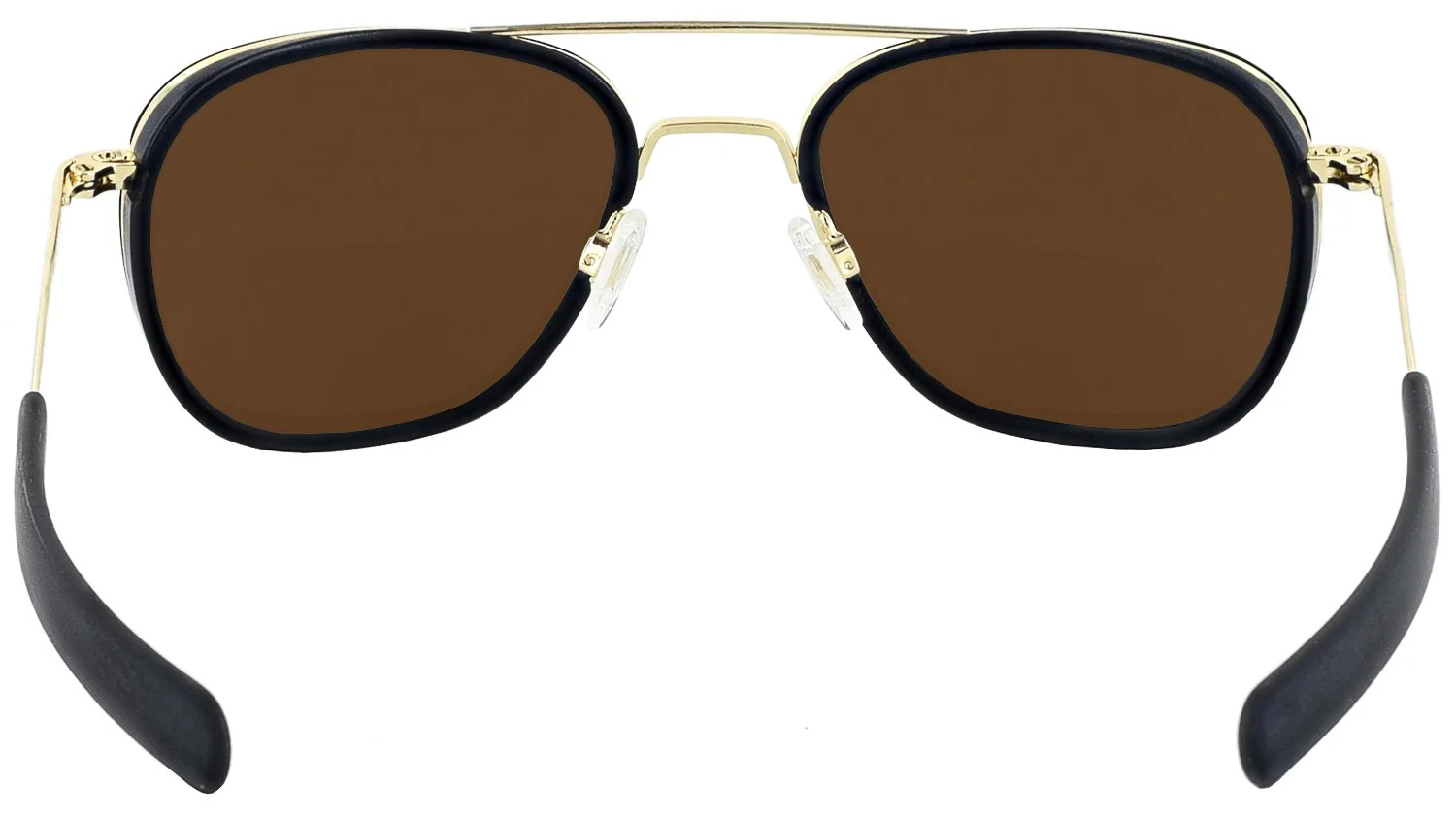 Aviator Gold Inlay Bifocal Reading Sunglasses - Image 4
