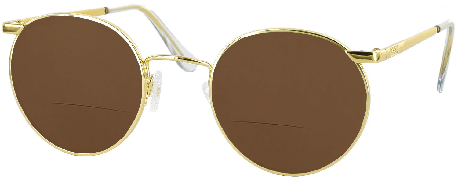 P3 Classic 23K Gold Bifocal Reading Sunglasses